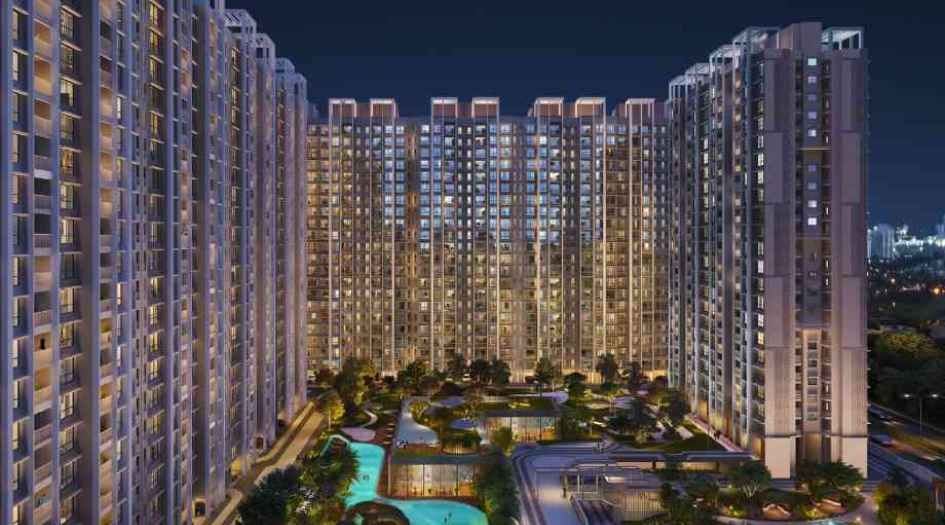 Dosti-Greenscape-Gallery-Elevation-Image-Night
